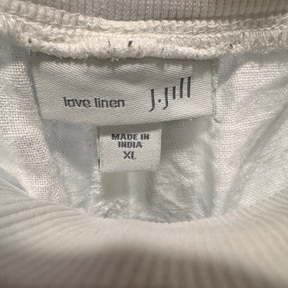 J. Jill White Love Linen Pants size XL - Picture 2 of 4